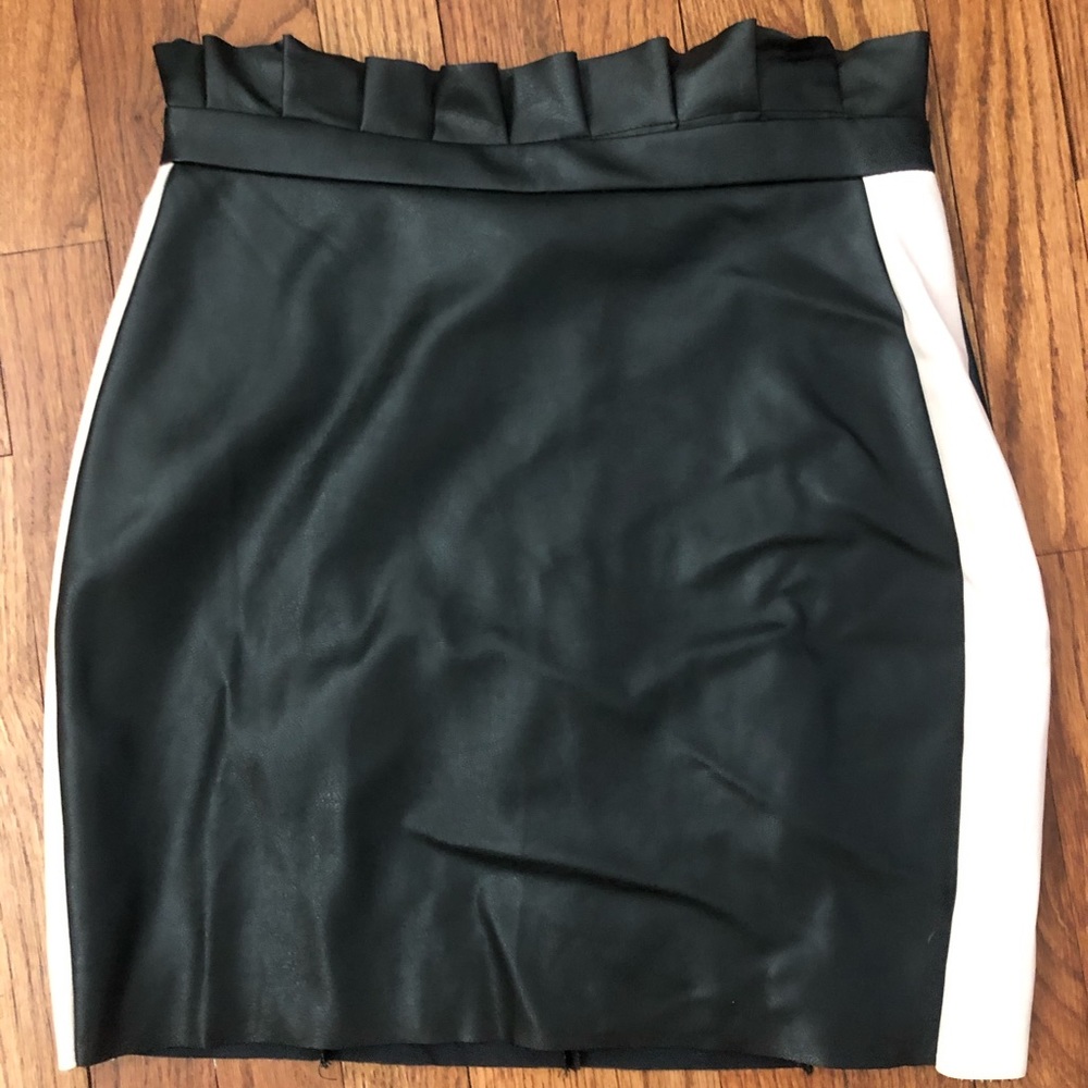 River Island faux leather mini skirt